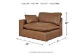 Emilia Caramel 5-Piece Sectional and Ottoman -  Ashley - Luna Furniture