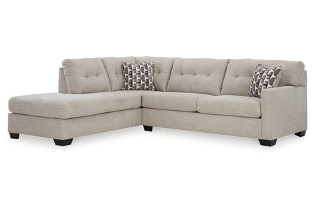 Mahoney Pebble 2-Piece Sleeper Sectional with Chaise -  Ashley - Luna Furniture