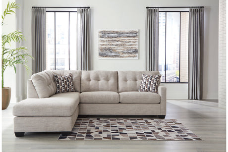 Mahoney Pebble 2-Piece Sectional with Chaise -  Ashley - Luna Furniture