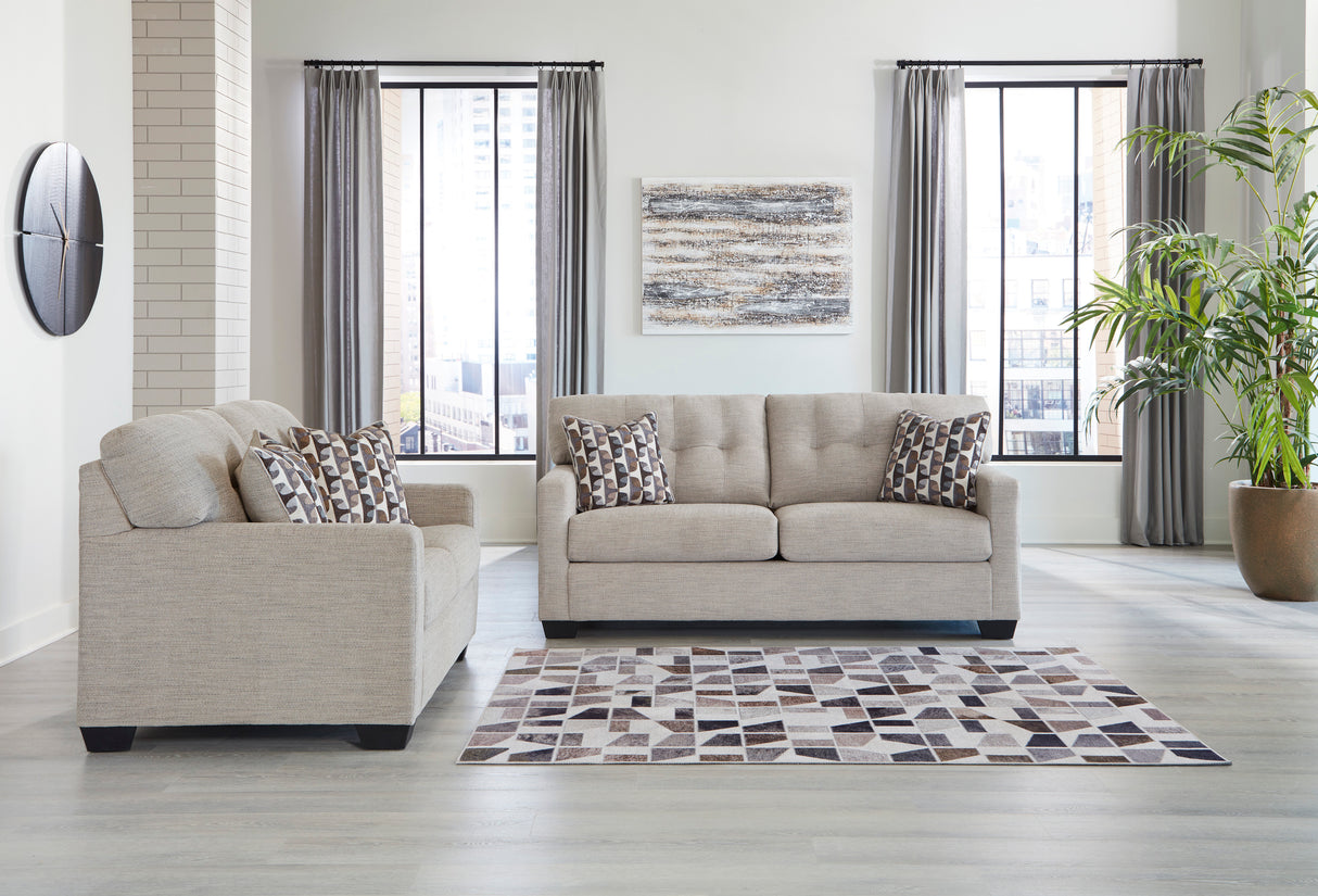 Mahoney Pebble Living Room Set -  Ashley - Luna Furniture