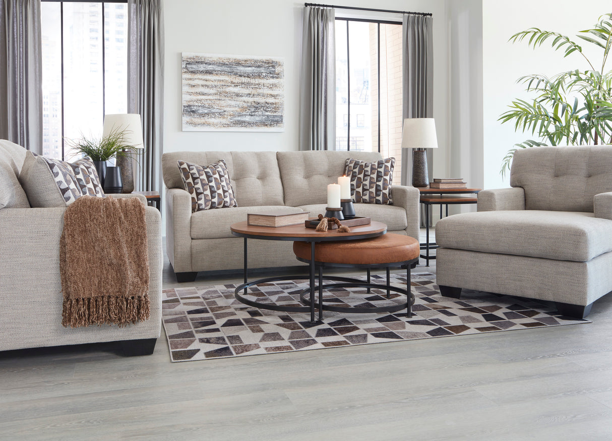 Mahoney Pebble Living Room Set -  Ashley - Luna Furniture