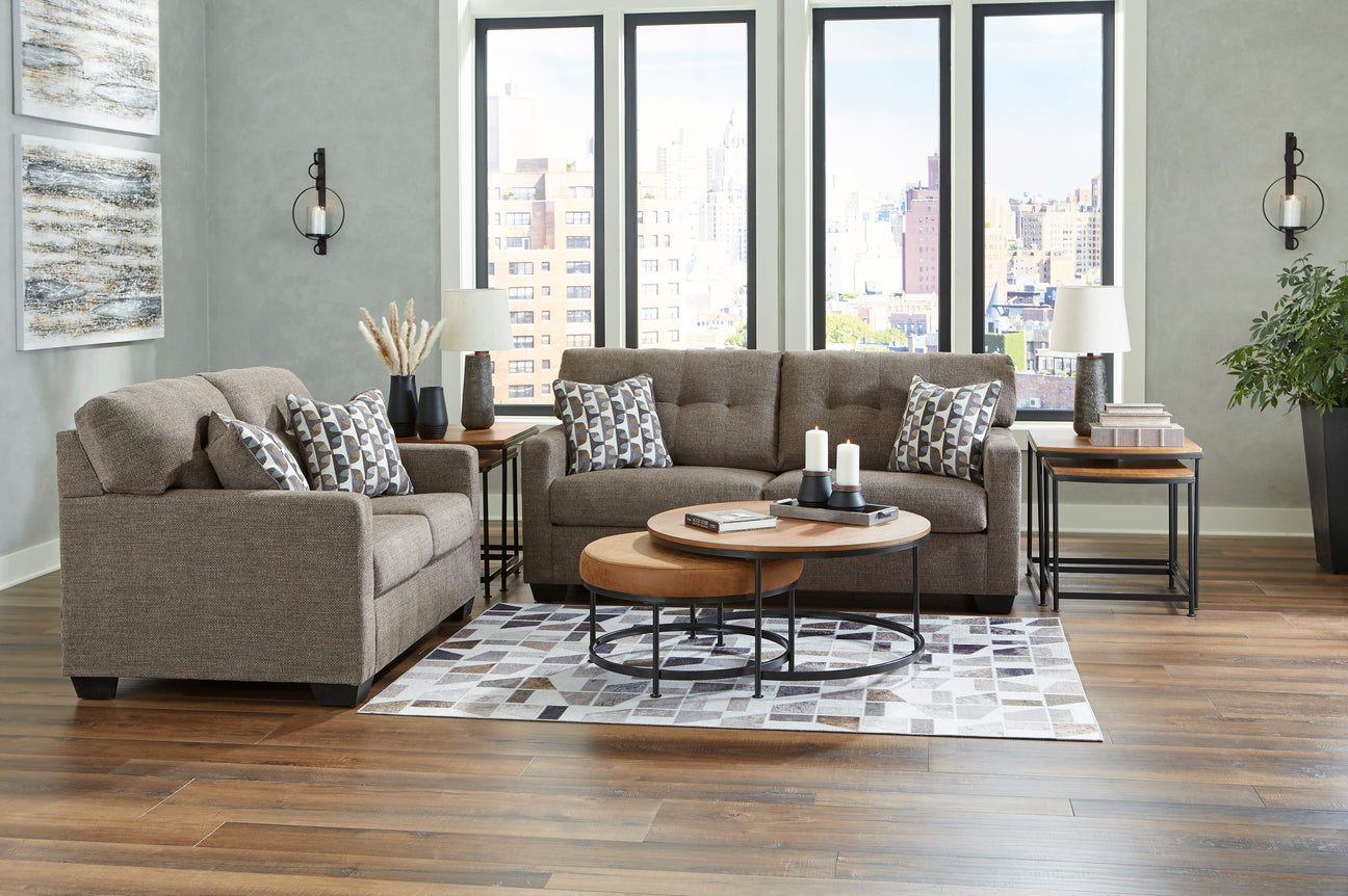 Mahoney Chocolate Living Room Set from Ashley - Luna Furniture