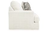 Karinne Linen Oversized Chair and Ottoman -  Ashley - Luna Furniture