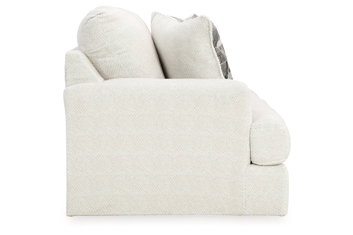 Karinne Linen Sofa, Loveseat, Oversized Chair and Ottoman -  Ashley - Luna Furniture