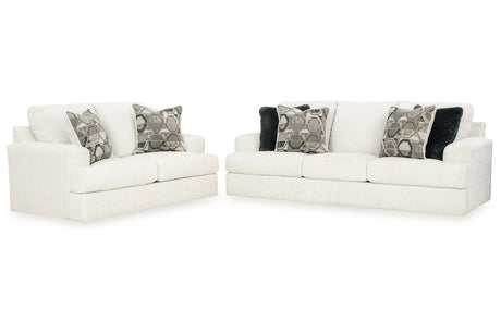 Karinne Linen Sofa and Loveseat -  Ashley - Luna Furniture