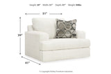 Karinne Linen Sofa, Loveseat, Oversized Chair and Ottoman -  Ashley - Luna Furniture