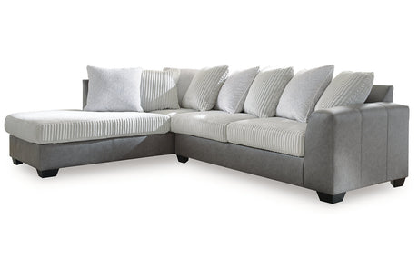 Clairette Court Alloy 2-Piece Sectional with Chaise -  Ashley - Luna Furniture