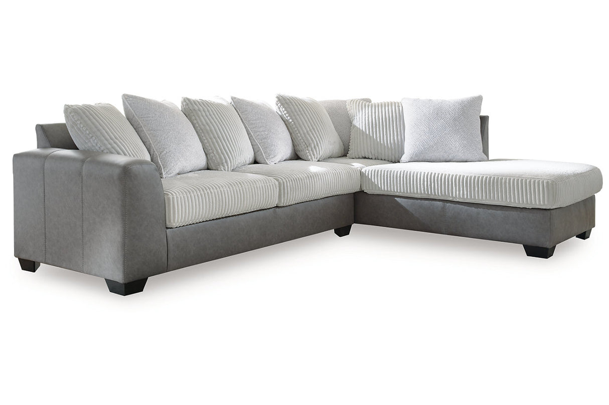 Clairette Court Alloy 2-Piece Sectional with Chaise -  Ashley - Luna Furniture