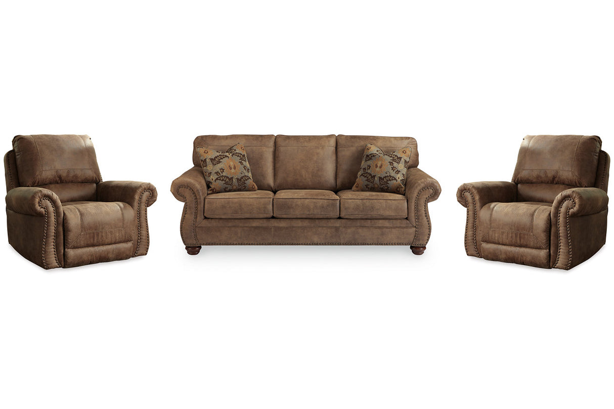 Larkinhurst Earth Sofa and 2 Recliners -  Ashley - Luna Furniture