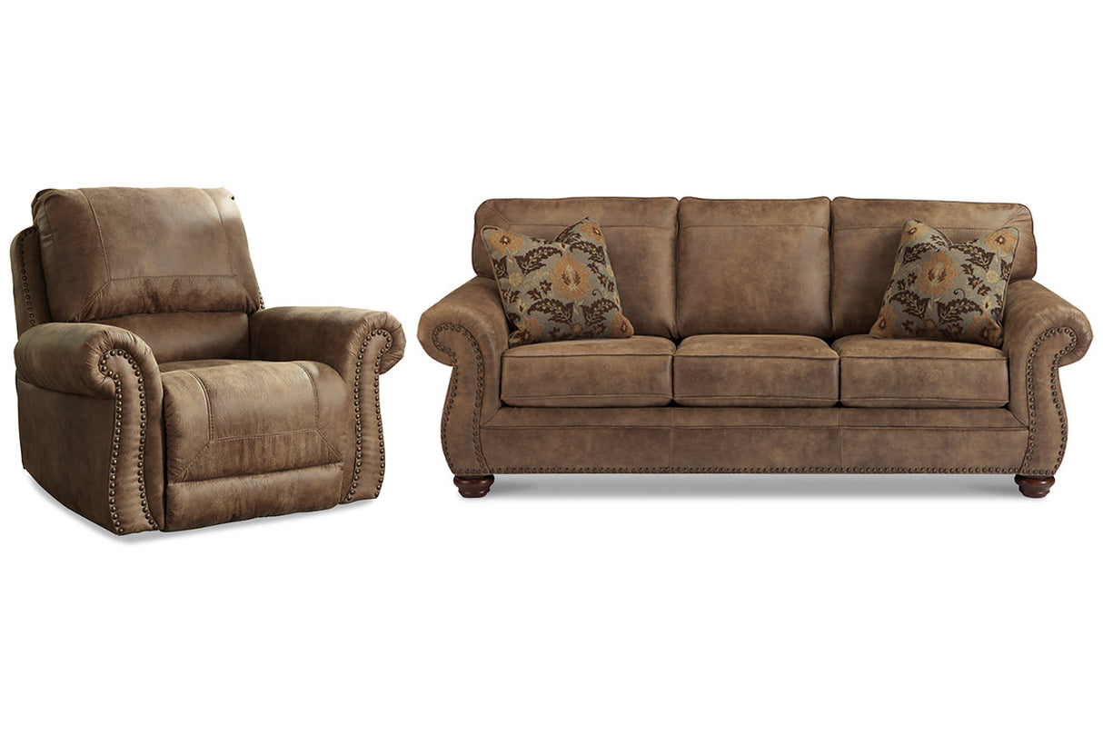 Larkinhurst Earth Sofa and Recliner -  Ashley - Luna Furniture