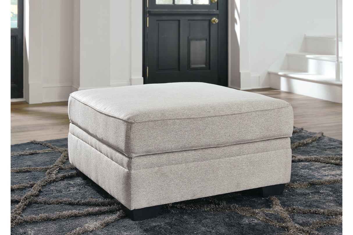 Dellara Chalk 4-Piece Sectional with Ottoman -  Ashley - Luna Furniture