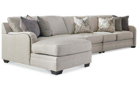 Dellara Chalk 3-Piece Sectional with Chaise -  Ashley - Luna Furniture