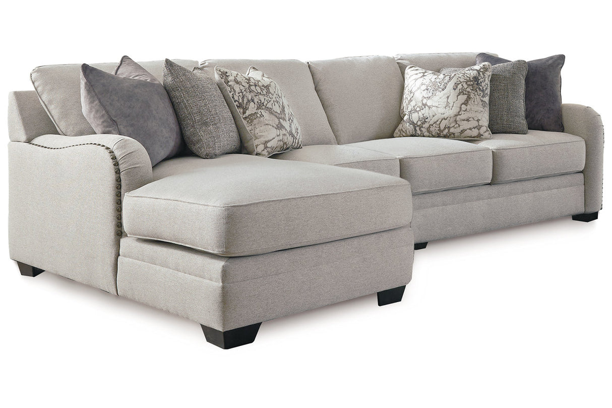 Dellara Chalk 3-Piece Sectional with Chaise -  Ashley - Luna Furniture