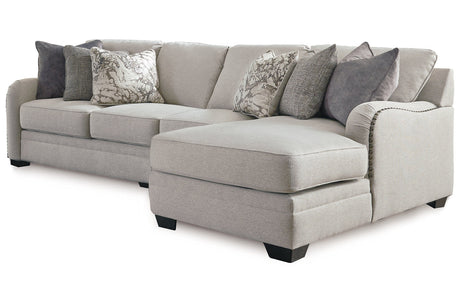 Dellara Chalk 3-Piece Sectional with Chaise -  Ashley - Luna Furniture