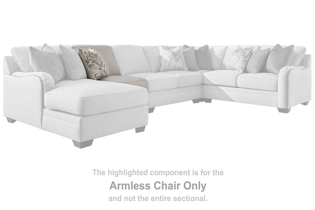 Dellara Chalk 3-Piece Sectional with Chaise -  Ashley - Luna Furniture