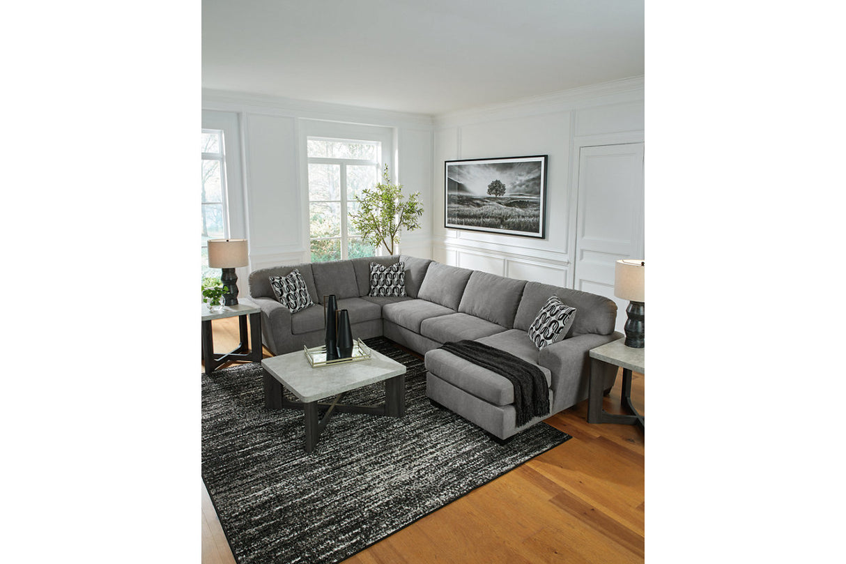 Birkdale Court Gray 3-Piece Sectional with Chaise -  Ashley - Luna Furniture