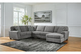 Birkdale Court Gray 3-Piece Sectional with Chaise -  Ashley - Luna Furniture