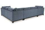 Maxon Place Navy 3-Piece Sectional with Chaise -   - Luna Furniture