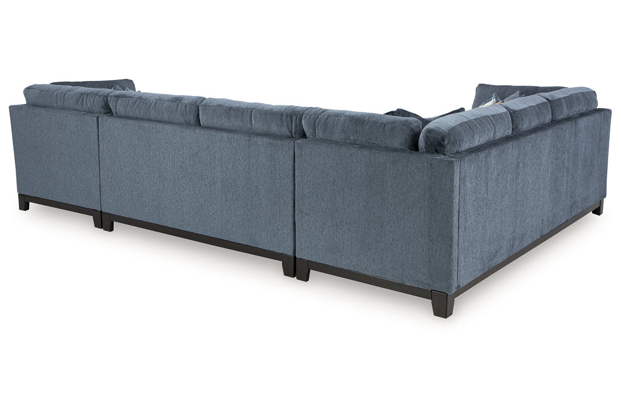 Maxon Place Navy 3-Piece Sectional with Chaise -   - Luna Furniture