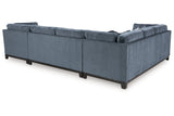 Maxon Place Navy 3-Piece Sectional with Chaise -   - Luna Furniture