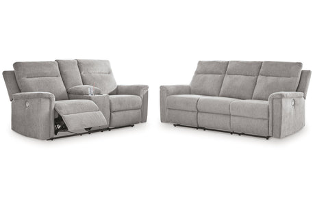 Barnsana Ash Power Reclining Living Room Set -  Ashley - Luna Furniture