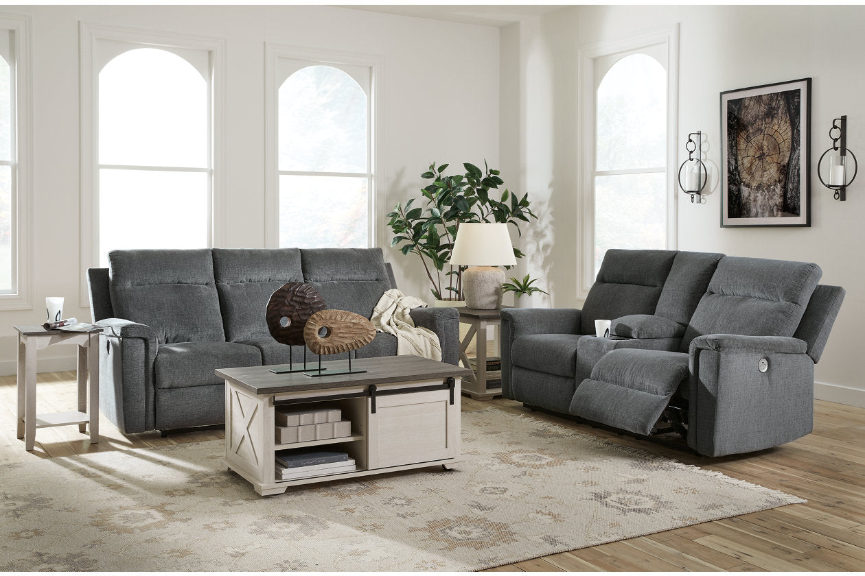 Barnsana Gravel Power Reclining Living Room Set from Ashley - Luna Furniture