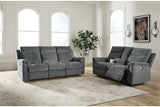 Barnsana Gravel Power Reclining Living Room Set -  Ashley - Luna Furniture