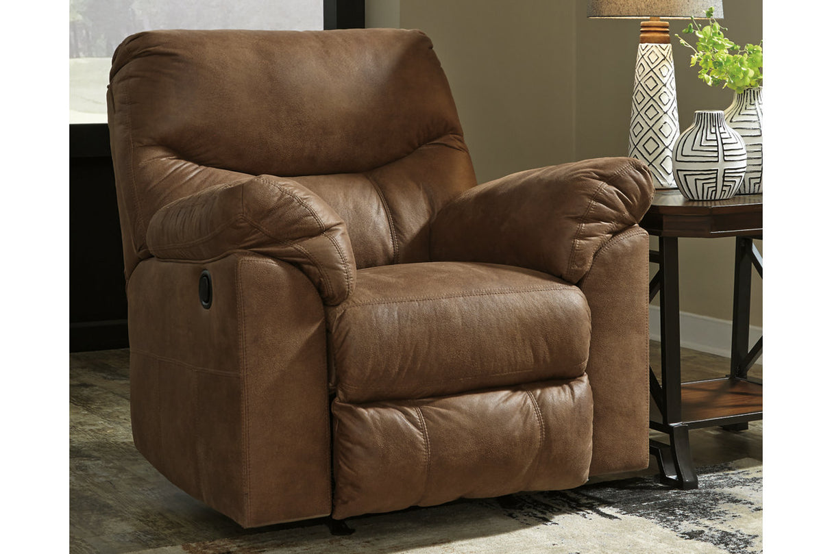 Boxberg Bark Reclining Loveseat and Recliner -  Ashley - Luna Furniture