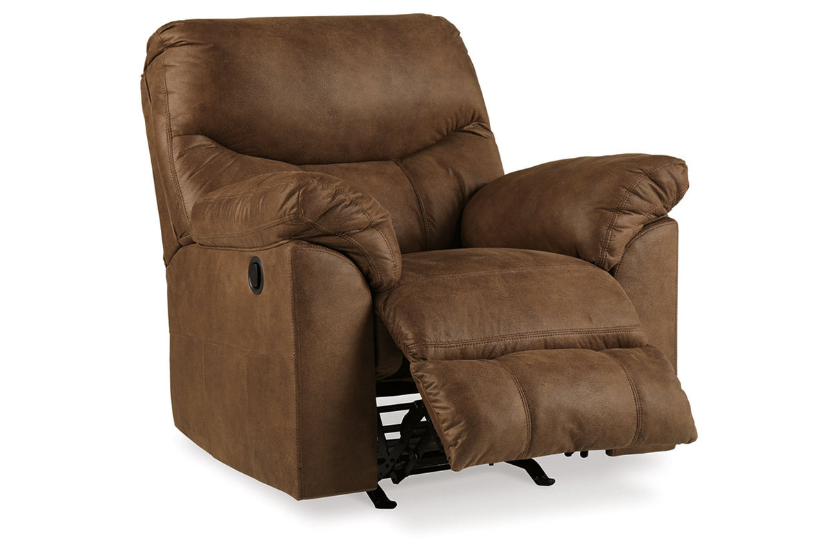 Boxberg Bark Reclining Loveseat and Recliner -  Ashley - Luna Furniture