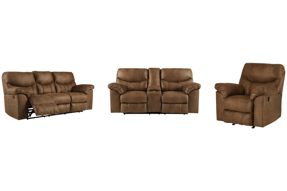 Boxberg Bark Reclining Sofa, Loveseat and Recliner -  Ashley - Luna Furniture