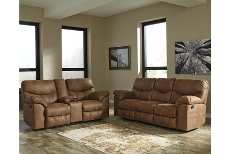 Boxberg Bark Reclining Sofa and Loveseat -  Ashley - Luna Furniture