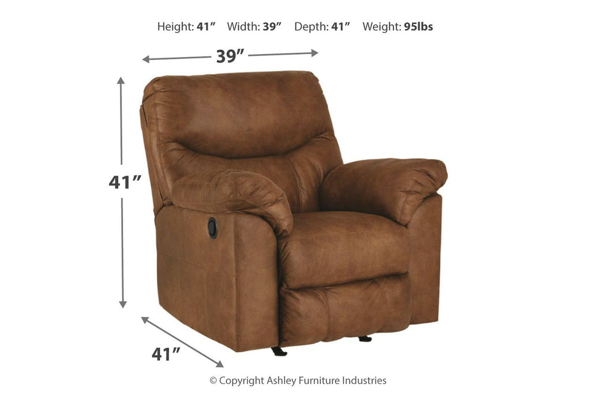 Boxberg Bark Reclining Loveseat and Recliner -  Ashley - Luna Furniture