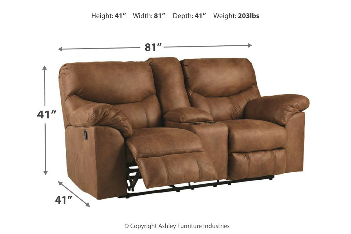 Boxberg Bark Reclining Loveseat and Recliner -  Ashley - Luna Furniture