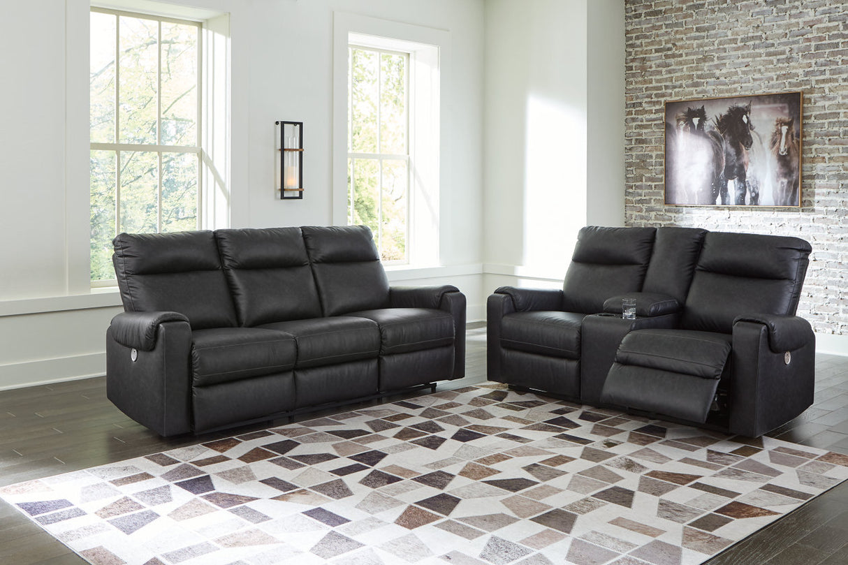 Axtellton Carbon Power Reclining Living Room Set from Ashley - Luna Furniture