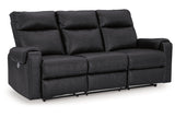 Axtellton Carbon Power Reclining Sofa, Loveseat and Recliner from Ashley - Luna Furniture