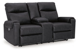 Axtellton Carbon Power Reclining Sofa, Loveseat and Recliner from Ashley - Luna Furniture