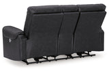 Axtellton Carbon Power Reclining Sofa, Loveseat and Recliner from Ashley - Luna Furniture