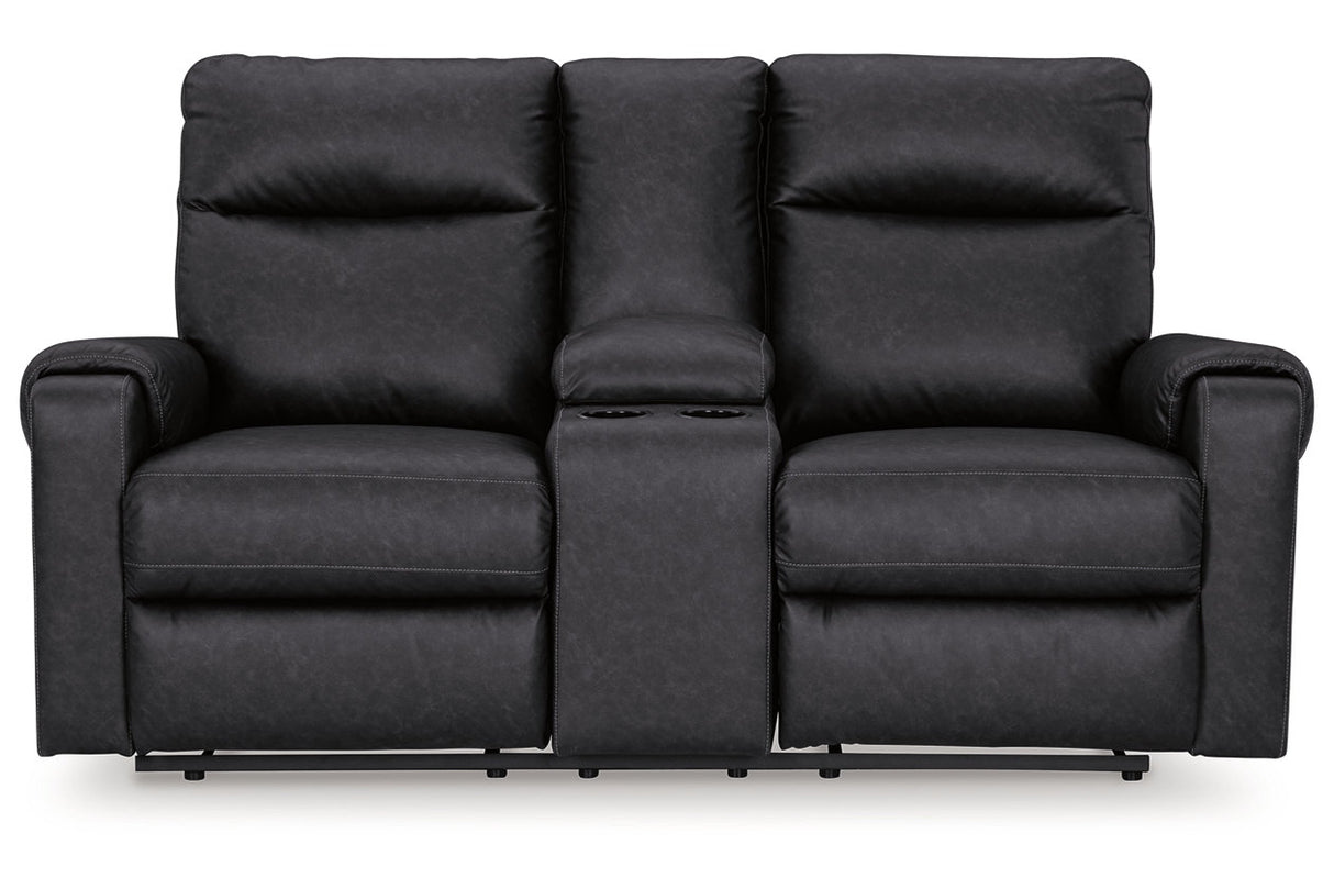 Axtellton Carbon Power Reclining Sofa, Loveseat and Recliner from Ashley - Luna Furniture