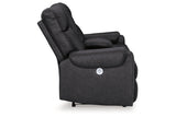 Axtellton Carbon Power Reclining Sofa, Loveseat and Recliner from Ashley - Luna Furniture