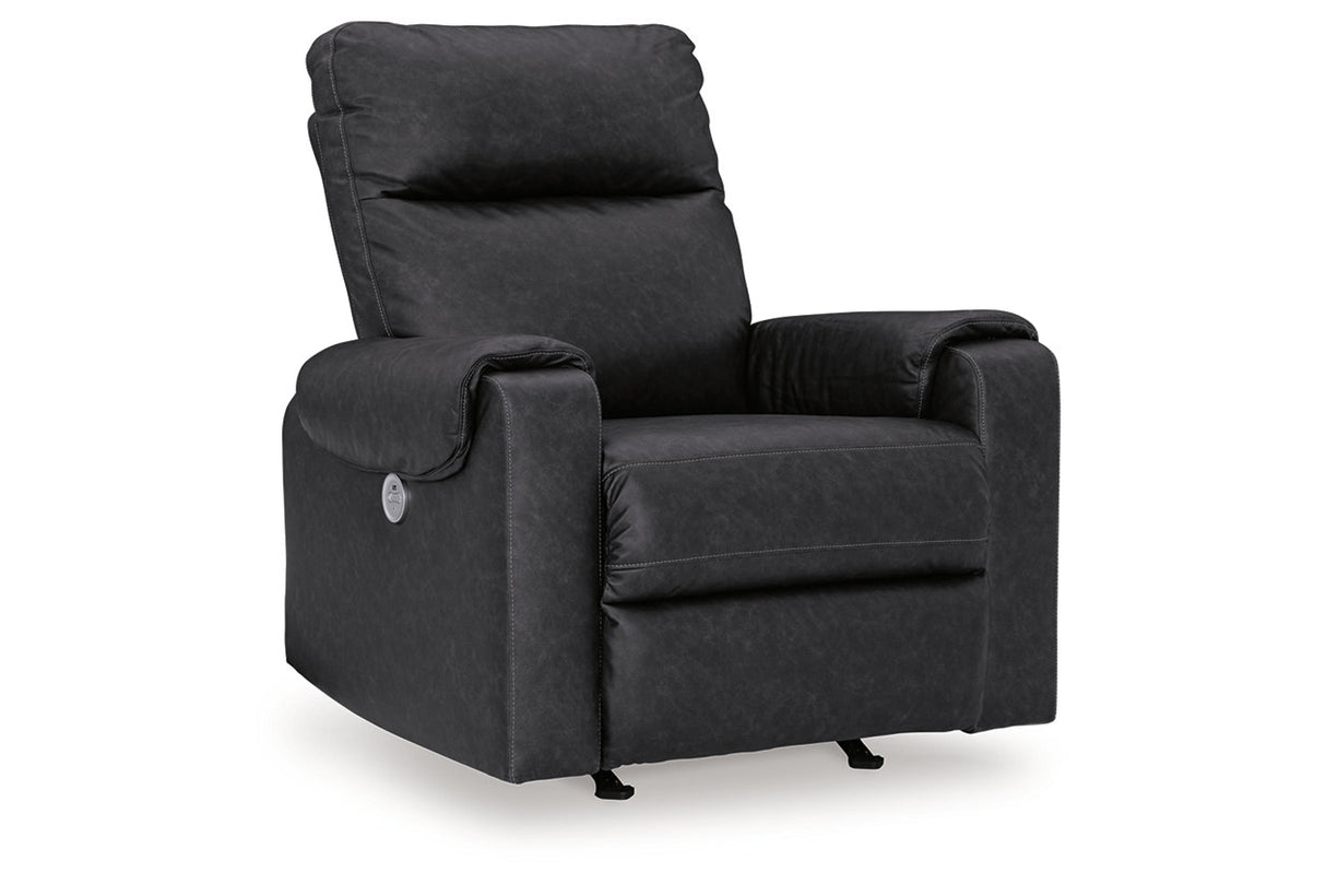 Axtellton Carbon Power Reclining Sofa, Loveseat and Recliner from Ashley - Luna Furniture