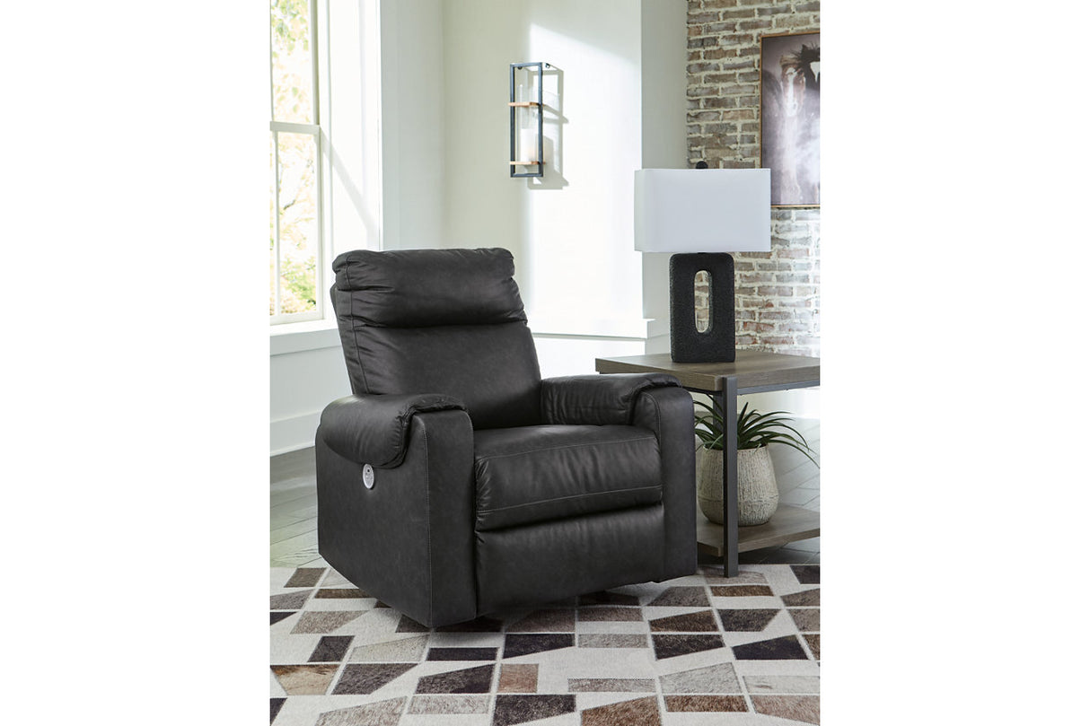 Axtellton Carbon Power Reclining Sofa, Loveseat and Recliner from Ashley - Luna Furniture