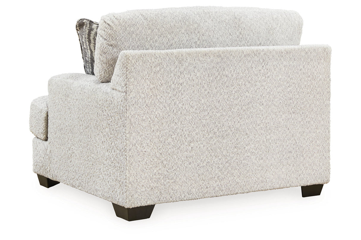 Brebryan Flannel Oversized Chair and Ottoman from Ashley - Luna Furniture