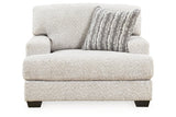 Brebryan Flannel Oversized Chair and Ottoman from Ashley - Luna Furniture