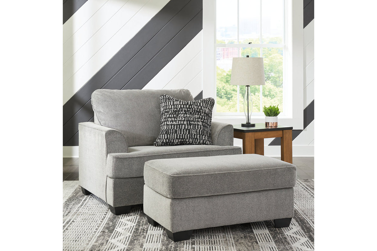 Deakin Ash Sofa, Loveseat, Oversized Chair and Ottoman -  Ashley - Luna Furniture