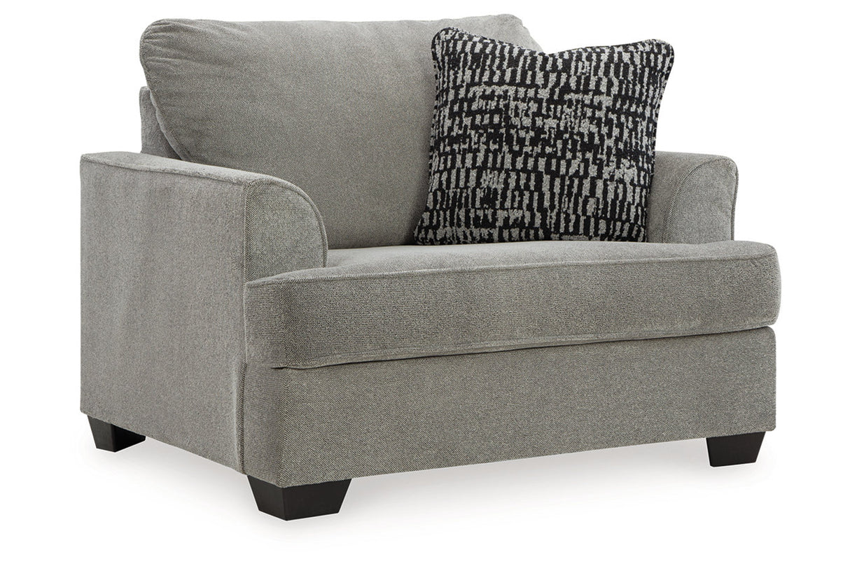 Deakin Ash Sofa, Loveseat, Oversized Chair and Ottoman -  Ashley - Luna Furniture