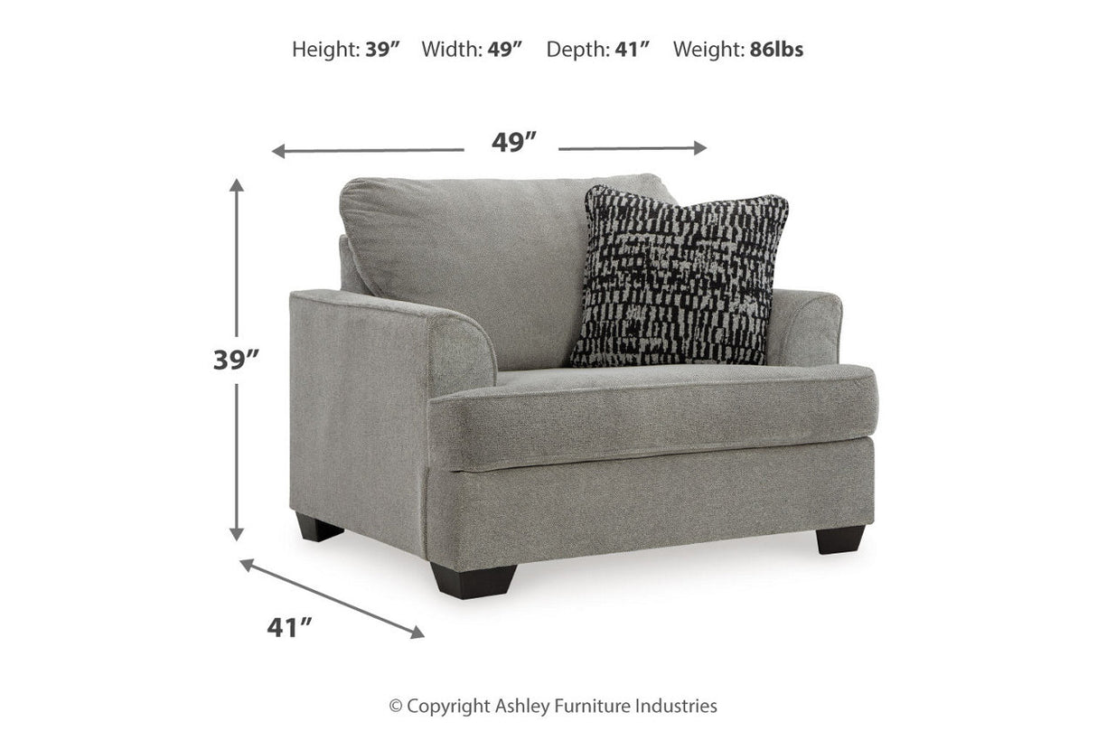 Deakin Ash Sofa, Loveseat, Oversized Chair and Ottoman -  Ashley - Luna Furniture