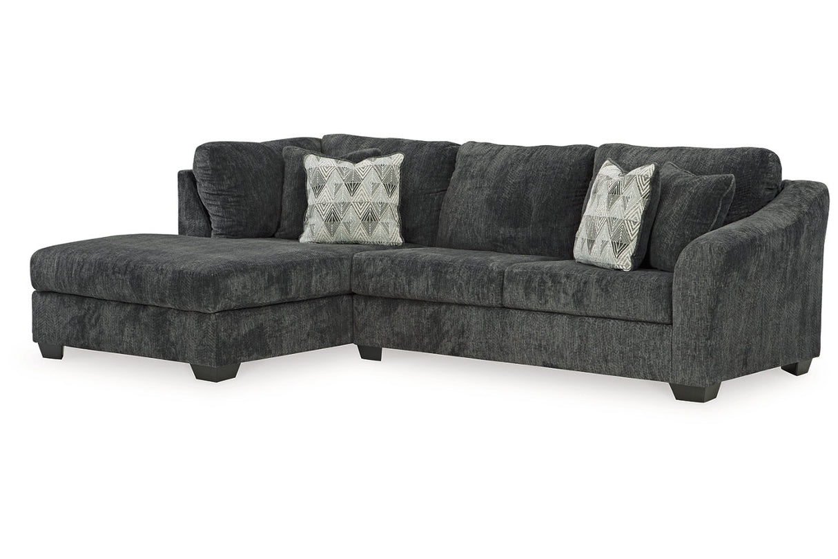 Biddeford Shadow 2-Piece Sleeper Sectional with Chaise from Ashley - Luna Furniture