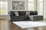 Biddeford Shadow 2-Piece Sectional with Chaise from Ashley - Luna Furniture