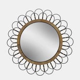 36" Daisy Wall Mirror, Black - 15047