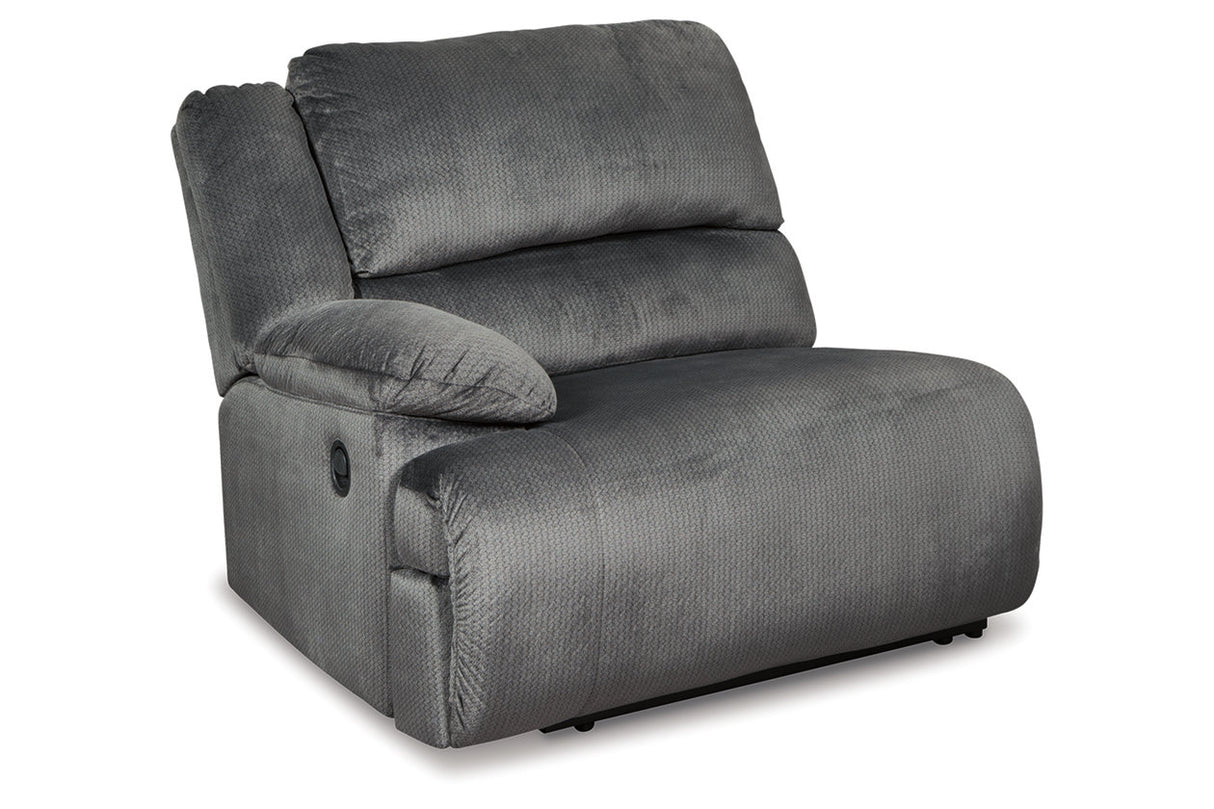 Clonmel Charcoal 5-Piece Reclining Sectional -  Ashley - Luna Furniture